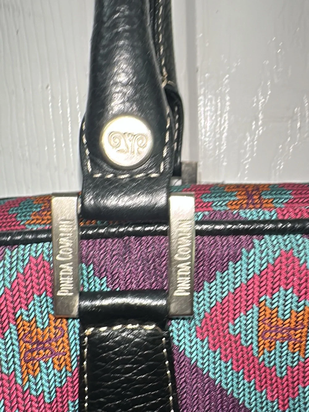 Pineda Covalin continental laptop/travel bag canvas and leather trims. (Bags24)